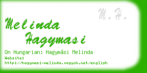 melinda hagymasi business card